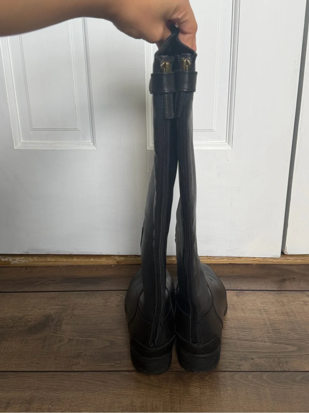 Sam Edelman Black Over-the-Knee Leather Boots